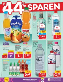 Cola im aktuellen Netto Marken-Discount Prospekt (Wittenberg (Lutherstadt)) Cola im Netto Marken-Discount Prospekt "Aktuelle Angebote" mit 72 Seiten (Wittenberg (Lutherstadt))