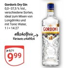 Dry Gin Angebote von Gordon's bei GLOBUS Neustadt für 9,99 €