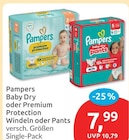 Baby Dry oder Premium Protection Windeln oder Pants von Pampers im aktuellen budni Prospekt