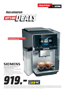 Kaffeevollautomat im MediaMarkt Saturn Prospekt "LET'S GO! DEALS" mit 10 Seiten (Wuppertal)
