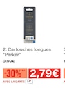 Cartouches longues - Parker en promo chez Monoprix Levallois-Perret à 2,79 €