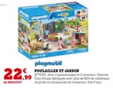 Poulailler et Jardin - Playmobil en promo chez Super U Saumur à 22,99 €