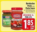 Pesto von Bernbacher im aktuellen EDEKA Prospekt für 1,85 €