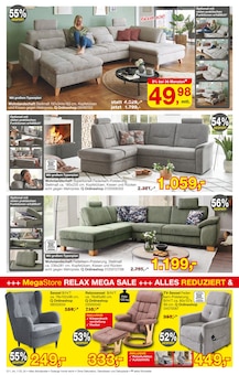 Couch im Opti-Megastore Prospekt "Mega Relax Sale" mit 12 Seiten (Würzburg)