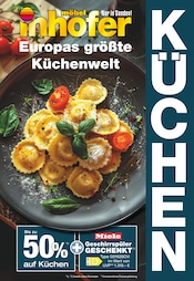 Möbel Inhofer Möbel & Einrichtung Prospekt der aktuellen Woche mit 16 Seiten, gültig von 26.06.2025 bis 02.08.2025, in Thannhausen und Umgebung Aktueller Möbel Inhofer Möbel & Einrichtung Prospekt in Thannhausen und Umgebung, "Europas größte Küchenwelt" mit 16 Seiten, 26.06.2025 - 02.08.2025