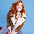 Veste col aviateur zippée doublée camel femme - La Halle Veste col aviateur zippée doublée camel femme à 24,99 € dans le catalogue La Halle