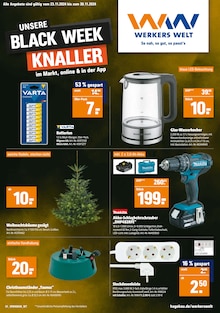 Aktueller Werkers Welt Prospekt "UNSERE BLACK WEEK KNALLER" Seite 1 von 8 Seiten