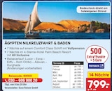 Ägypten Nilkreuzfahrt & Baden Angebote von Ecco Reisen GmbH bei Netto Marken-Discount Potsdam für 799,00 €