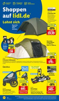 Zelt im aktuellen Lidl Prospekt (Karlsruhe) Zelt im Lidl Prospekt "LIDL LOHNT SICH" mit 66 Seiten (Karlsruhe)