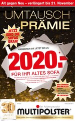 Multipolster Prospekt für Hannover mit 16 Seiten Multipolster Prospekt für Hannover: "DER POLSTERSPEZIALIST", 16 Seiten, 01.11.2020 - 30.11.2020
