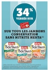 Promo 34% versés sur ma carte bi1 sur tous les jambons conservation sans nitrite herta à  dans le catalogue Bi1 à Nolay