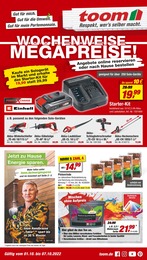 toom Baumarkt Prospekt für Hamburg mit 18 Seiten toom Baumarkt Prospekt für Hamburg: "WOCHENWEISE MEGAPREISE!", 18 Seiten, 01.10.2022 - 07.10.2022