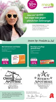 Aktueller mea - meine apotheke Prospekt (Kulmbach, 4 Seiten zum blättern mea - meine apotheke Prospekt Unsere Juli-Angebote mit 4 Seiten
