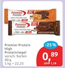 High Proteinriegel von Premier Protein für 0,89 € bei budni im Angebot High Proteinriegel von Premier Protein im aktuellen budni Prospekt