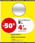 Super U Montmoreau-Saint-Cybard - Promo Miroir metal Promo Miroir metal à 4,99 € dans le catalogue Super U à Montmoreau-Saint-Cybard