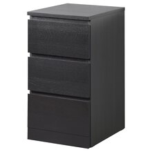 IKEA Otterbach - Kommode mit 3 Schubladen schwarzbraun 40x78 cm Kommode mit 3 Schubladen schwarzbraun 40x78 cm Angebot bei IKEA Otterbach im Prospekt Neuer niedriger Preis - Konics Ofenform