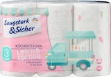 Küchentücher Design 3-lagig (3x100 Blatt) von Saugstark&Sicher im aktuellen dm-drogerie markt Prospekt für 3,45 €