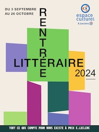 Prospectus E.Leclerc "RENTRÉE LITTÉRAIRE", 20 pages, 03/09/2024 - 26/10/2024