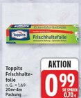 Frischhaltefolie von Toppits für 0,99 € bei EDEKA im Angebot Frischhaltefolie von Toppits im aktuellen EDEKA Prospekt