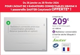 Radiateur connectable à inertie sèche Sibayak II - SAUTER en promo chez Mr.Bricolage Saint-Maur-des-Fossés à 209,00 €