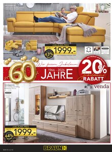 Sitzmöbel im BRAUN Möbel-Center Prospekt "Wir feiern Jubiläum!" mit 24 Seiten (Freiburg (Breisgau))