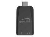 VIGO, Black, USB-C Anschluss, USB Soundkarte von SPEEDLINK im aktuellen MediaMarkt Saturn Prospekt für 11,99 €