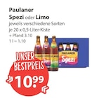 Spezi von Paulaner im aktuellen V-Markt Prospekt für 10,99 €
