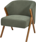 Fauteuil salon côtelé en promo chez Bazarland Montpellier à 99,00 €