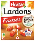 Lardons Fumés Conservation Sans Nitrite - HERTA en promo chez Intermarché Super Lardons Fumés Conservation Sans Nitrite - HERTA dans le catalogue Intermarché Super
