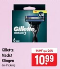 Gillette Mach3 Klingen im Angebot bei famila Nordost in Neumünster Gillette Mach3 Klingen Angebote bei famila Nordost Neumünster für 10,99 €