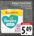 Feuchttücher Sensitive im Angebot bei EDEKA in Lingen Feuchttücher Sensitive Angebote von Pampers bei EDEKA Lingen