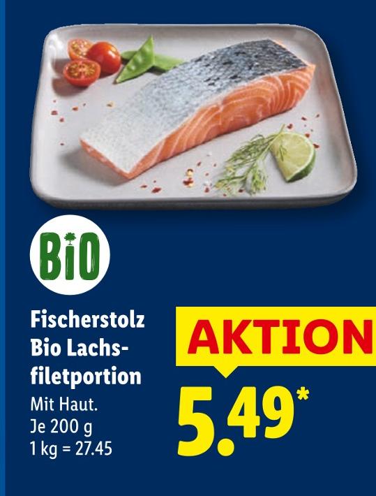 Bio Lachsfiletportion