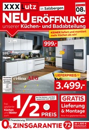 Küchenmöbel im XXXLutz Prospekt in Dülmen Aktueller XXXLutz Prospekt mit Küchenmöbel, "NEUERÖFFNUNG unserer Küchen- und Badabteilung", Seite 1