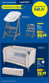 Promos Lit Enfant dans le catalogue "L'ÉTÉ IMBATTABLE" de Lidl Lit Enfant en promo dans le catalogue Lidl à la page 57
