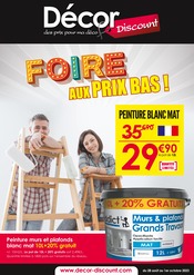 Peinture Angebote im Prospekt "Foire aux prix bas !" von Décor Discount Peinture Angebote im Prospekt "Foire aux prix bas !" von Décor Discount auf Seite 1