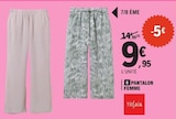 Pantalon Femme - Tissaia - E.Leclerc à Nantes Pantalon Femme - Tissaia en promo chez E.Leclerc Nantes à 9,95 €