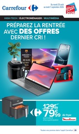 Promos Friteuse dans le catalogue "PRÉPAREZ LA RENTRÉE AVEC DES OFFRES DERNIER CRI !" de Carrefour Friteuse en promo dans le catalogue Carrefour à la page 1