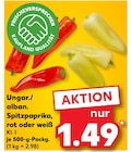 Ungar./ alban. Spitzpaprika, rot oder weiß im Kaufland Prospekt Ungar./ alban. Spitzpaprika, rot oder weiß von im aktuellen Kaufland Prospekt für 1,49 €