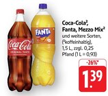 Coca-Cola oder Fanta, Mezzo Mix2 Angebote bei EDEKA Saarbrücken für 1,39 €