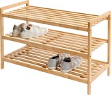 Étagère à chaussures en bambou - Livarno Home en promo chez Lidl Besançon à 13,99 €