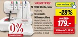 Overlock-Nähmaschine Angebote von Veritas bei Lidl Wilhelmshaven für 179,00 €