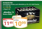 Bier Angebote von Krombacher bei GLOBUS Amberg für 10,99 €