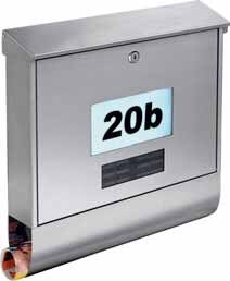 BAUHAUS Unna - Edelstahlbriefkasten mit Solar-Hausnummer & Zeitungsfach Edelstahlbriefkasten mit Solar-Hausnummer & Zeitungsfach Angebot bei BAUHAUS Unna im Prospekt "Handzettel KW 01"