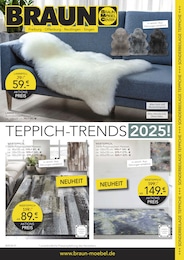 BRAUN Möbel-Center Prospekt für Offenburg: "TEPPICH TRENDS 2025", 4 Seiten, 09.10.2024 - 26.10.2024