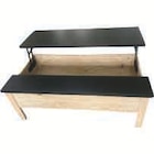 Table basse relevable Pablo en promo chez Super U Noisy-le-Grand à 89,99 €