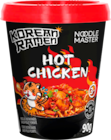 CUP NOUILLES INSTANTANÉES EN CUP SAVEUR HOT CHICKEN NOODLE MASTER - NOODLE MASTER en promo chez Auchan Hypermarché CUP NOUILLES INSTANTANÉES EN CUP SAVEUR HOT CHICKEN NOODLE MASTER - NOODLE MASTER dans le catalogue Auchan Hypermarché