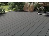 Promo Lame de terrasse composite gris "Neva Protect"  L. 2,2 m x l. 145 mm x EP. 21 mm à 16,90 € dans le catalogue Brico Dépôt à Sisteron