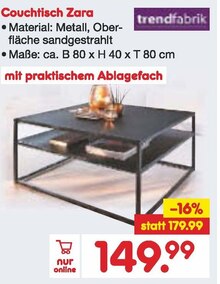 Couchtisch Zara bei Netto Marken-Discount in Wunstorf Couchtisch Zara im Angebot bei Netto Marken-Discount Wunstorf für 149,99 €
