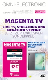 Omni-Electronic Prospekt für Lübeck: "MAGENTA TV", 8 Seiten, 13.01.2026 - 31.01.2026