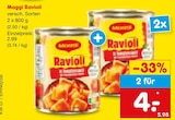 Ravioli Angebote von Maggi bei Netto Marken-Discount Ettlingen für 4,00 €